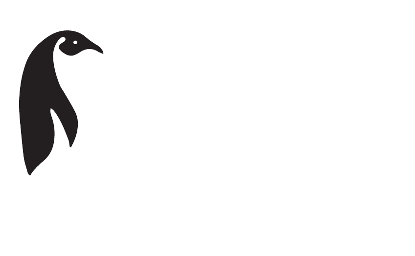 clay coffee co logo with penguin 