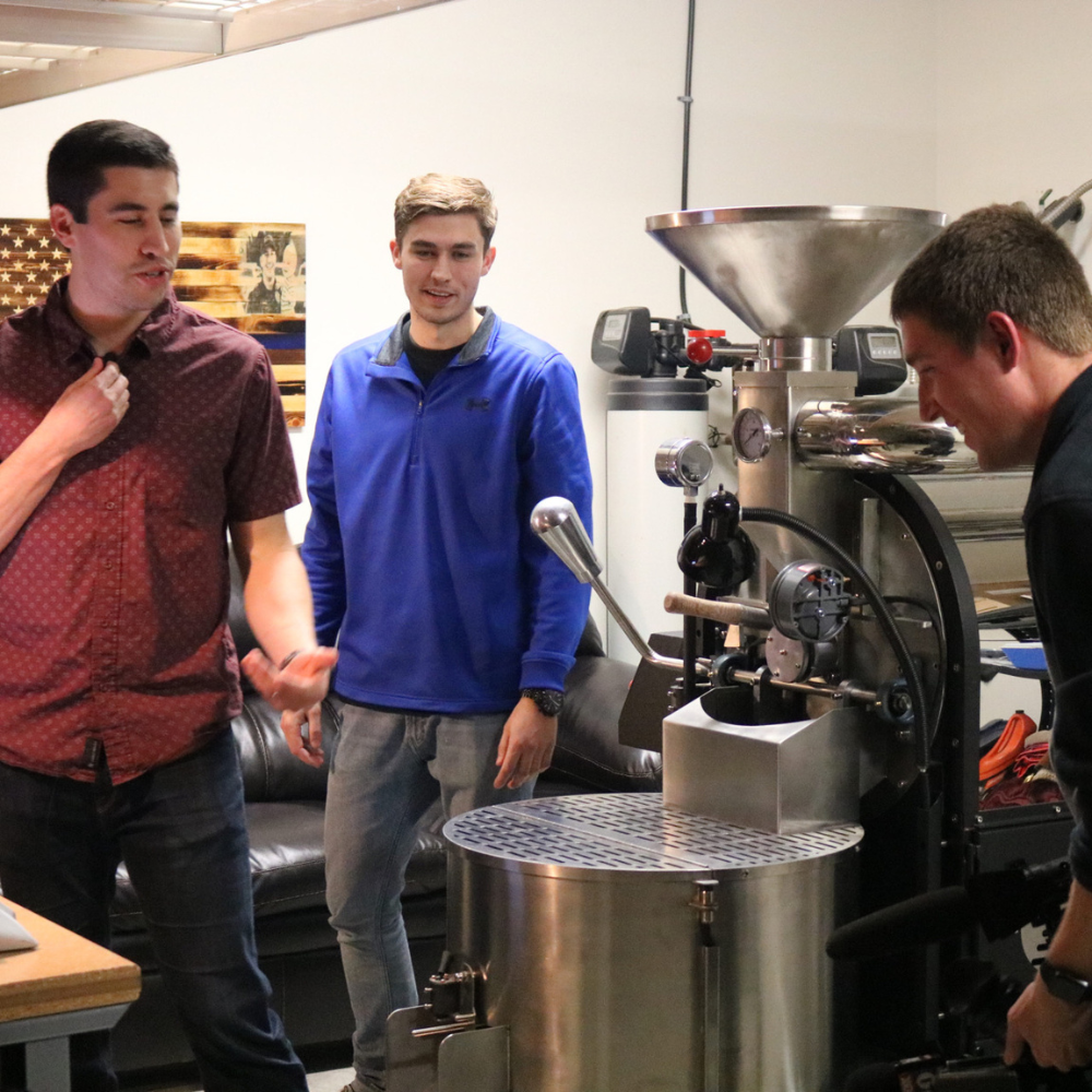 clay coffee brothers roasting coffee 